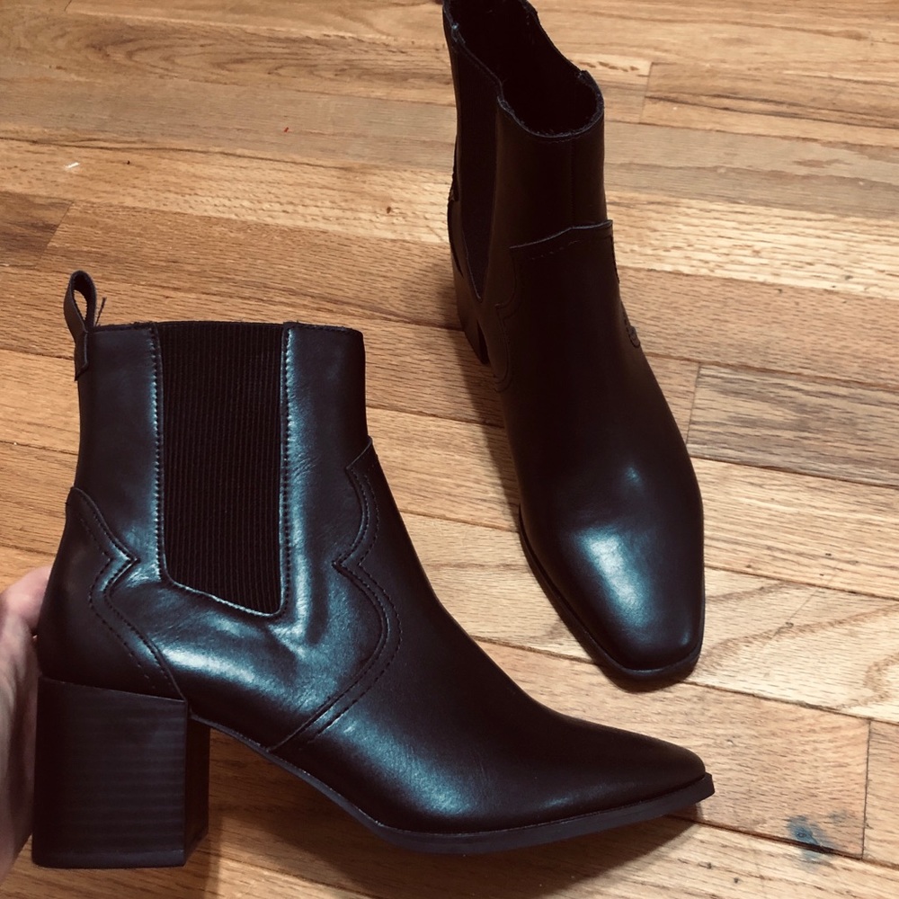 ZARA Square Toe Boots